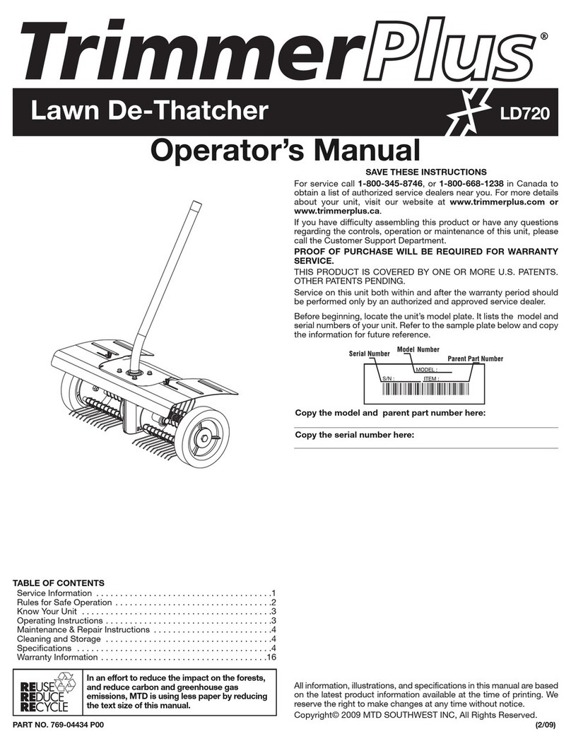 TrimmerPlus LD720 Operator's manual