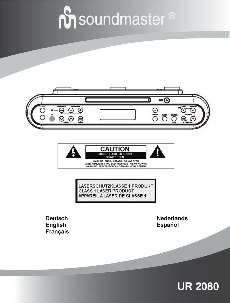 SOUNDMASTER UR 2080 User manual