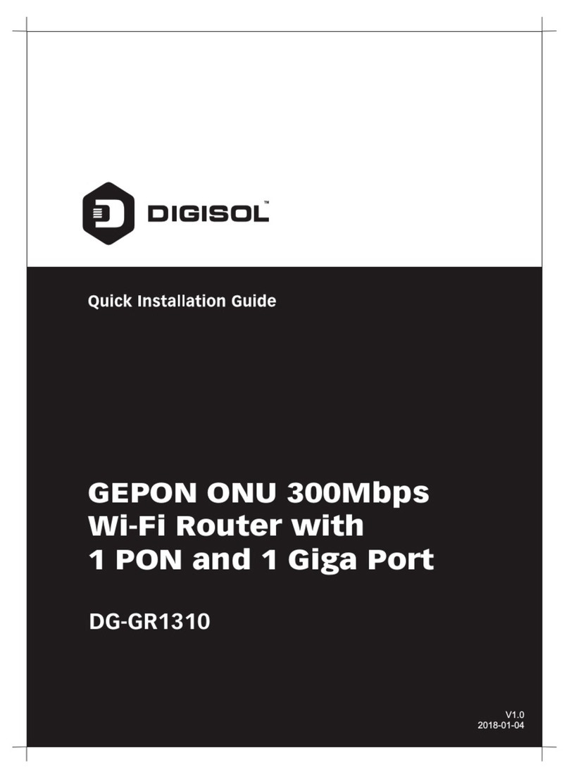 DigiCare DIGISOL DG-GR1310 Quick installation guide