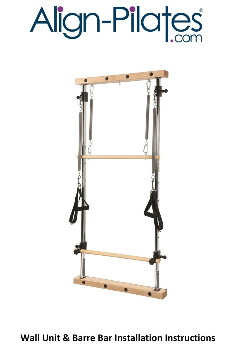 Align-Pilates Wall Unit & Barre Bar installation instructions