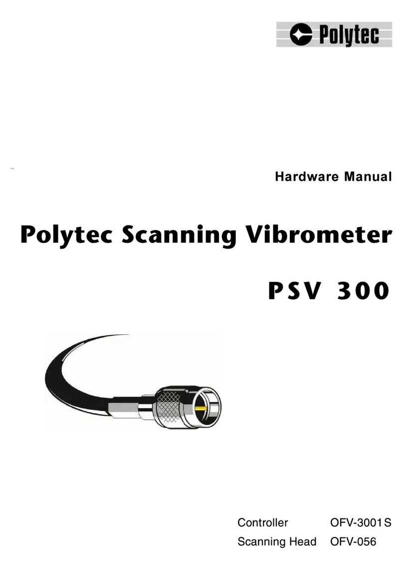 Polytec PSV 300 User manual Polytec PSV 300 User manual