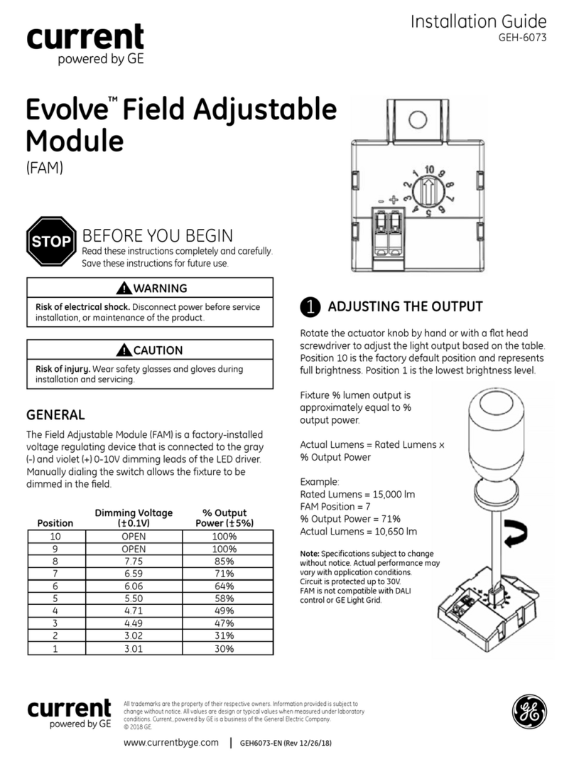 GE Current Evolve User manual
