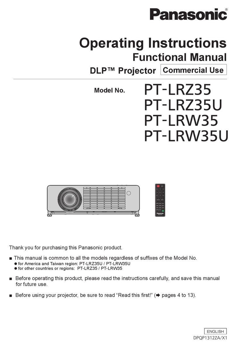 Panasonic PT-LRZ35 operating instructions