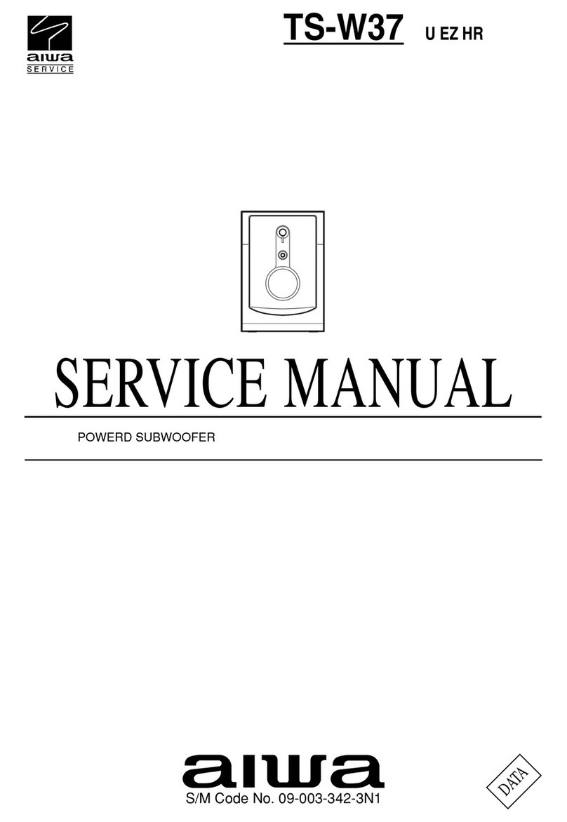 Aiwa TS-W37 Service manual