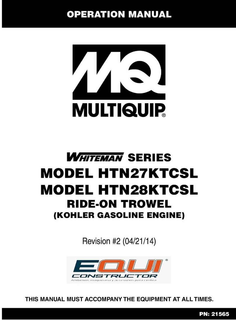 MULTIQUIP Whiteman series User manual