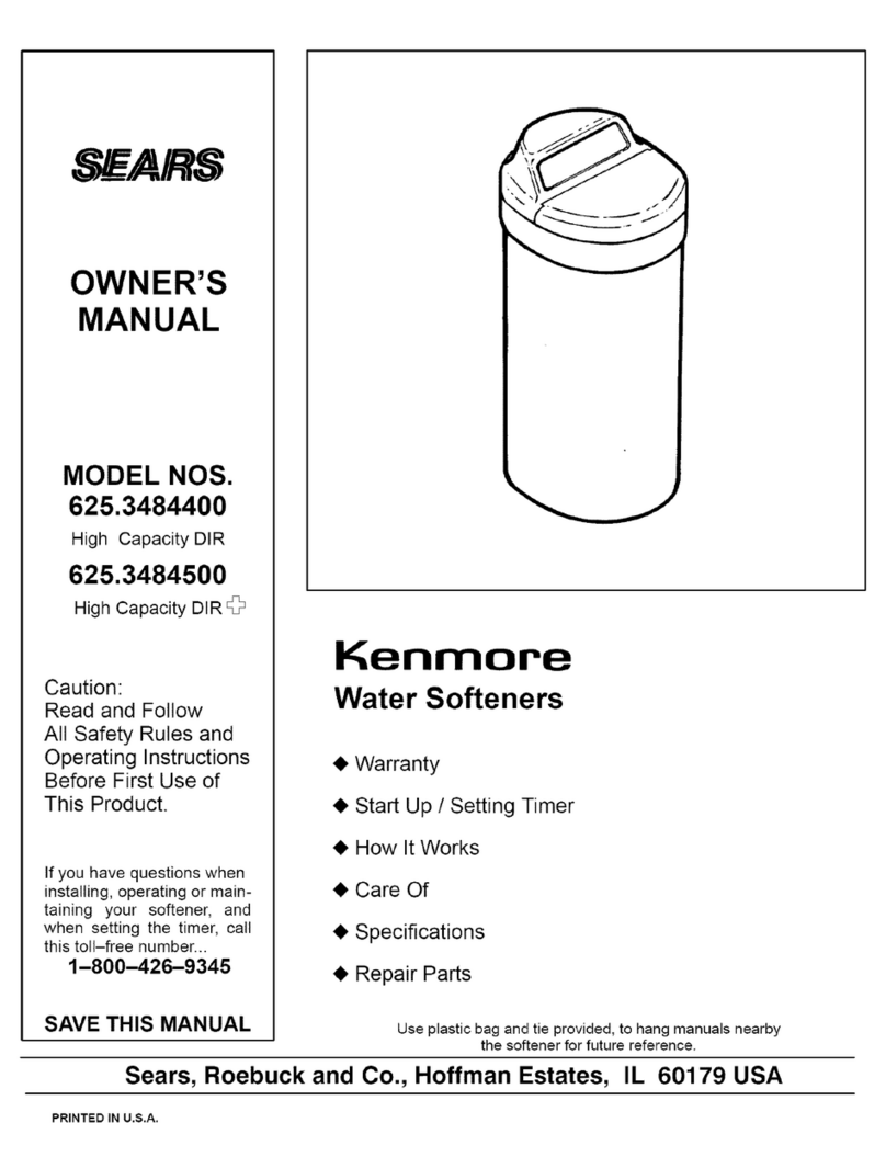 Kenmore 625.3484400 User manual Kenmore 625.3484400 User manual