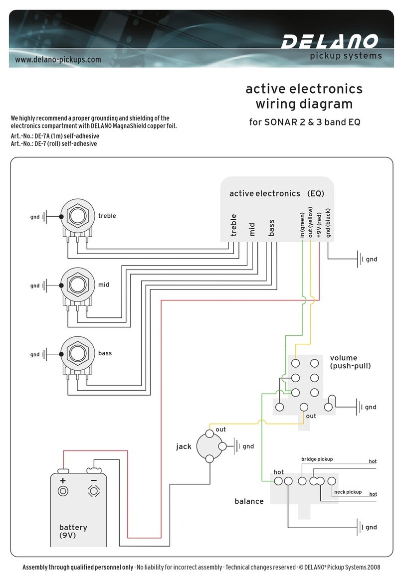 Delano SONAR 2 Wiring diagram
