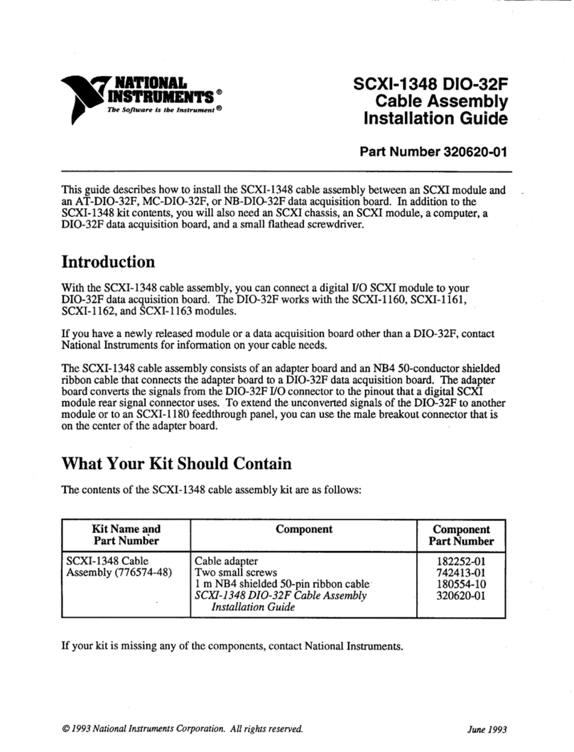 National Instruments SCXI-1348 User manual