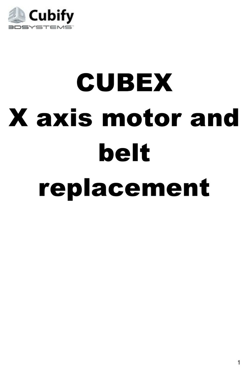3D Systems Cubify CUBEX Duo Parts list manual