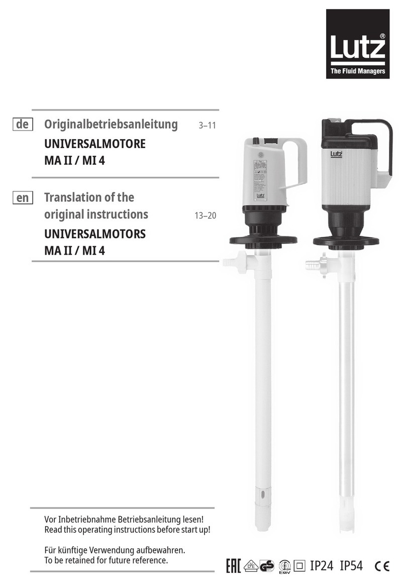 Lutz UNIVERSALMOTOR MA II Translation of the original instructions