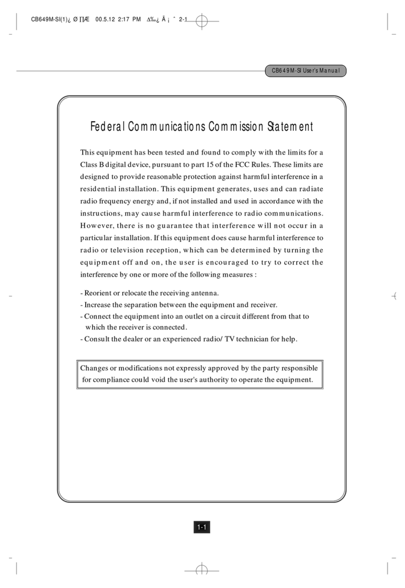 Daewoo CB649M-SI user manual