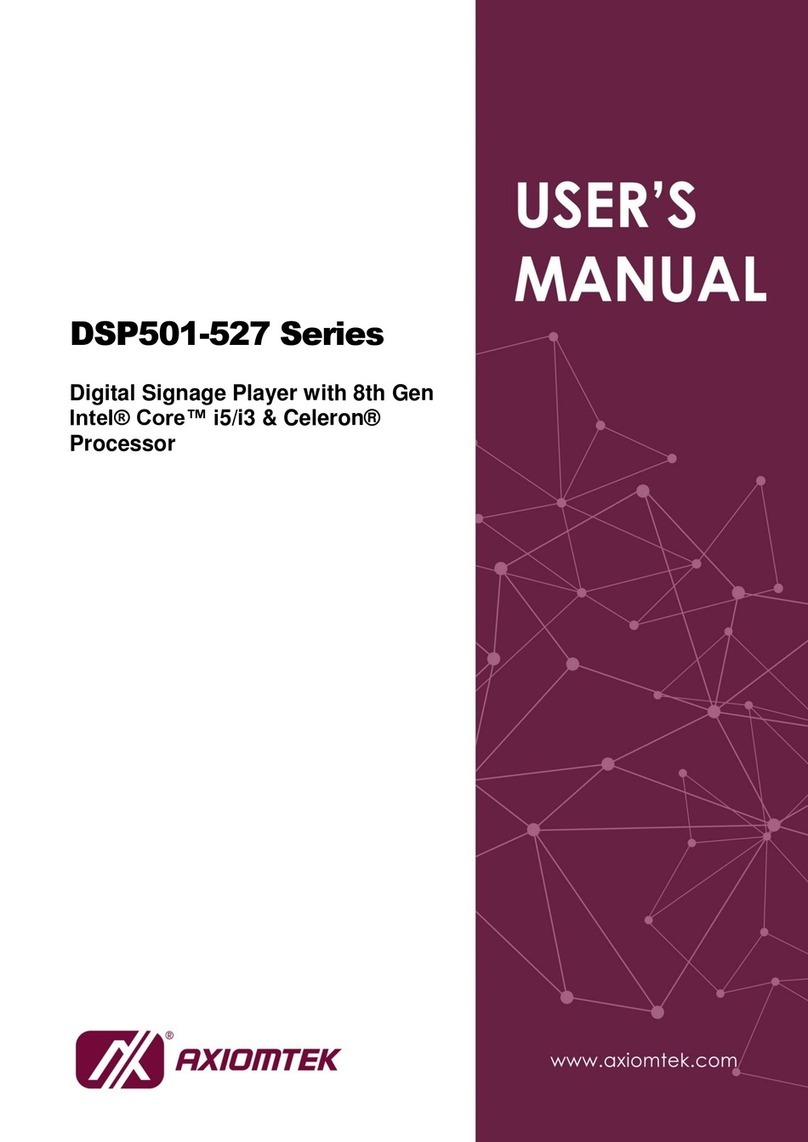 AXIOMTEK DSP501-527 Series User manual