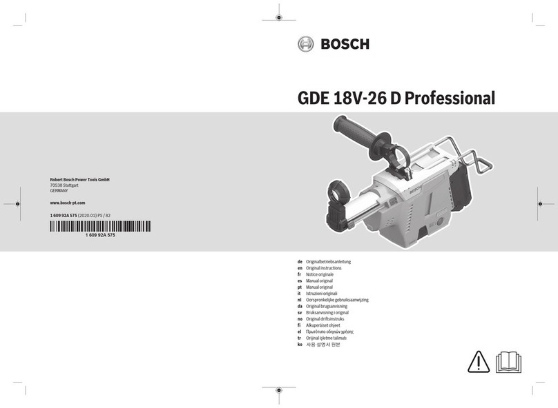 Bosch Professional GDE 18V-26 D User manual