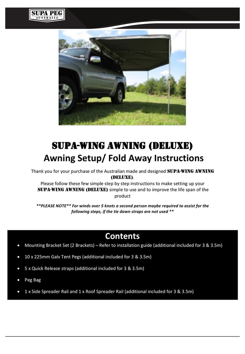 SUPA PEG Supa-Wing Deluxe Setup / Fold Away Instructions