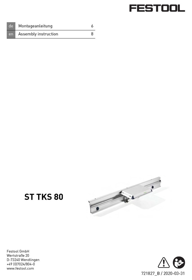 Festool ST TKS 80 Assembly instruction