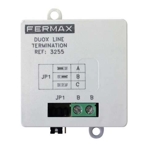Fermax DUOX PLUS 3255 quick start guide