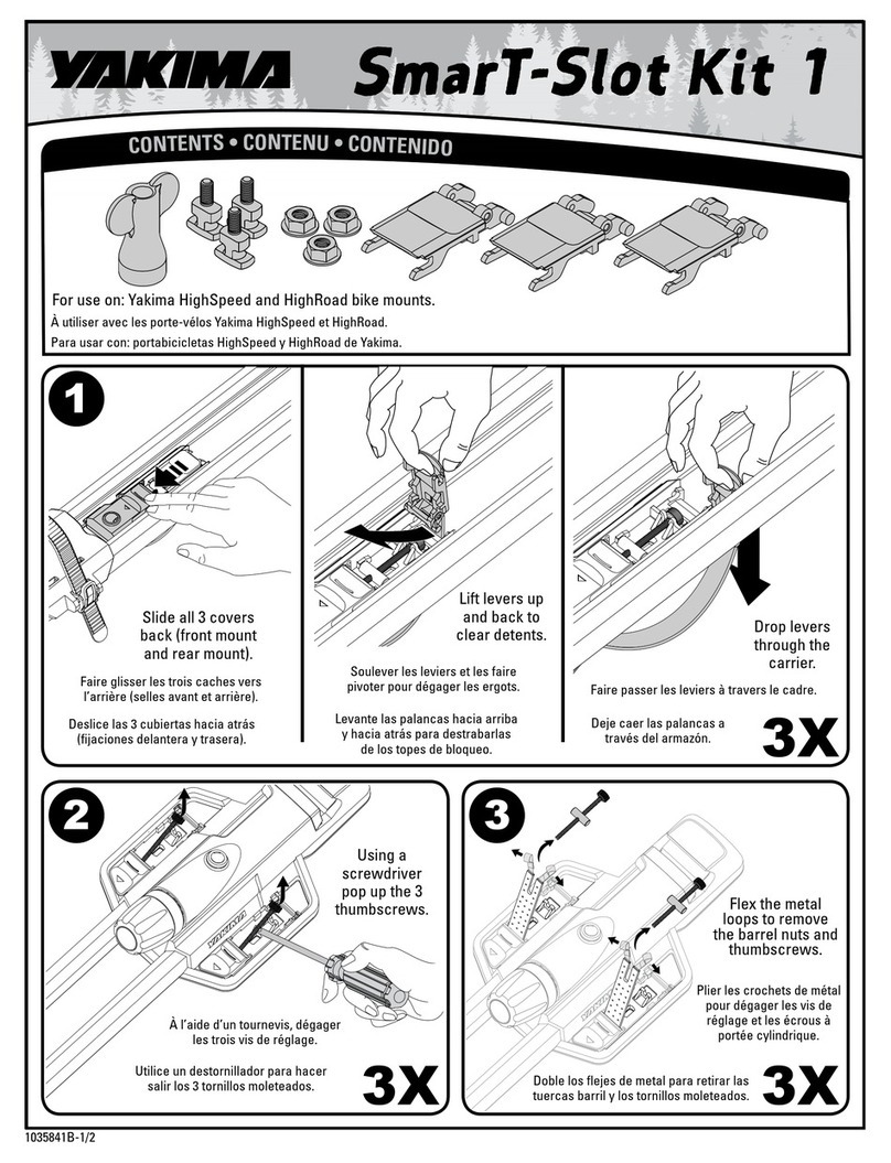 Yakima SmarT-Slot Kit 1 User manual