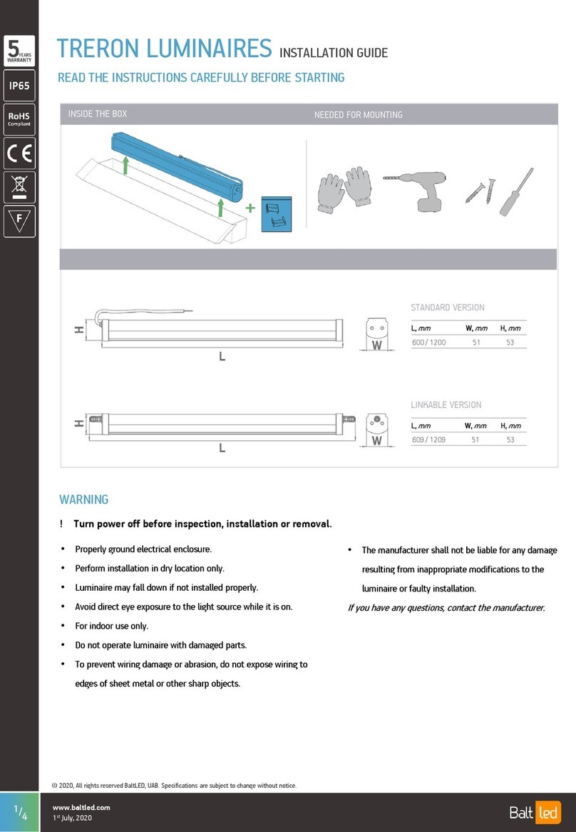 BaltLED TRERON installation guide