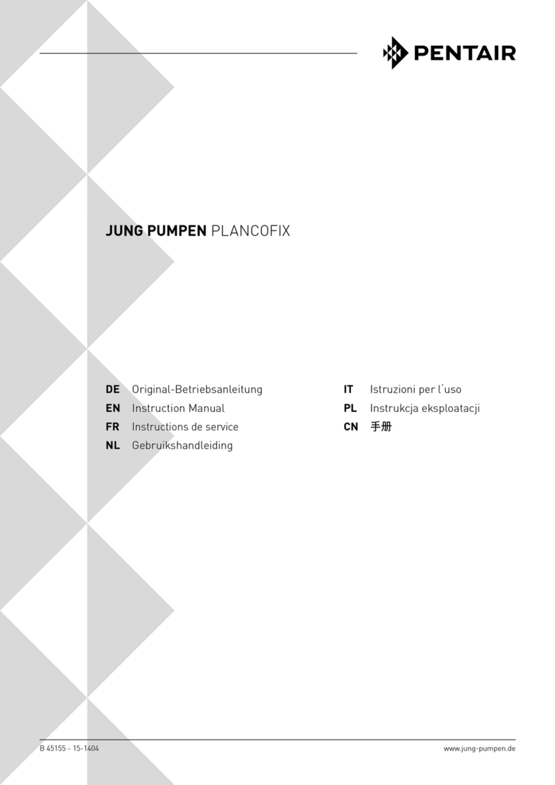 Pentair JUNG PUMPEN PLANCOFIX User manual