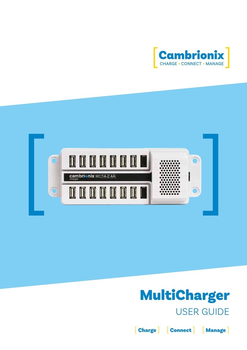 CAMBRIONIX MultiCharger MC16-1.5 User manual CAMBRIONIX MultiCharger MC16-1.5 User manual