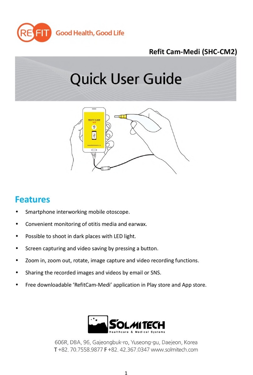 Refit CAM-MEDI SHC-CM2 Quick user guide
