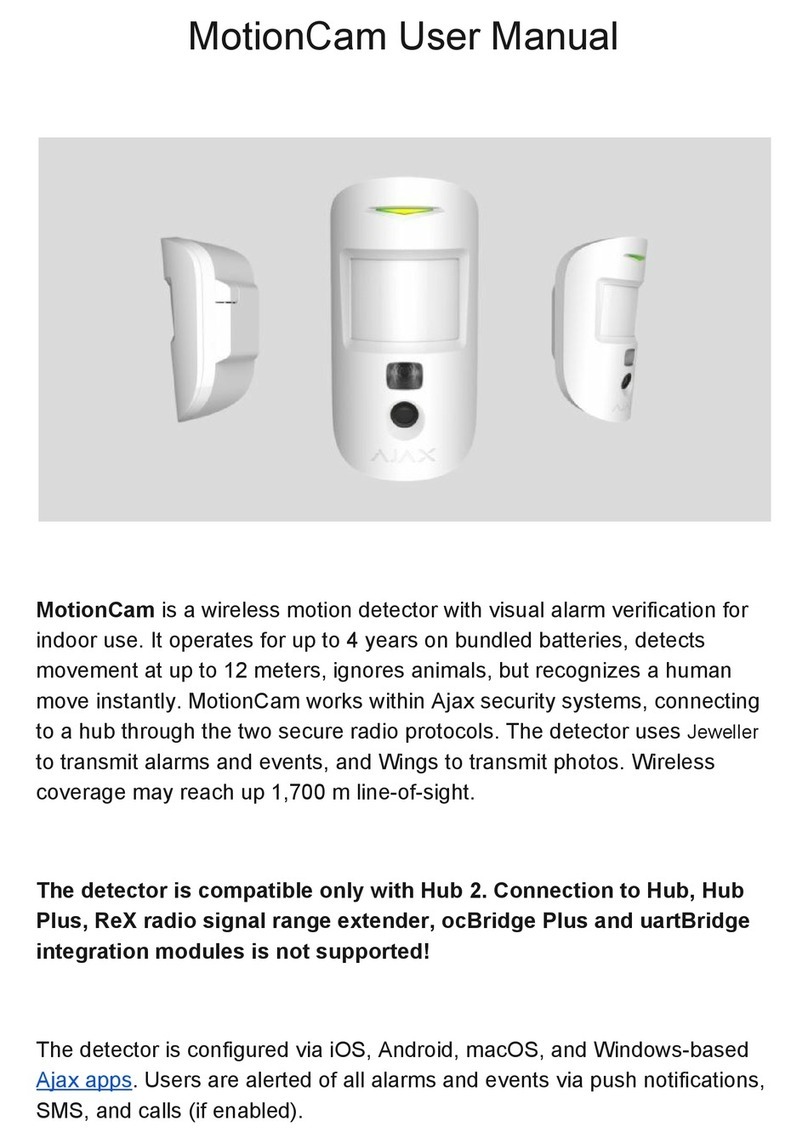 AJAX MotionCam User manual