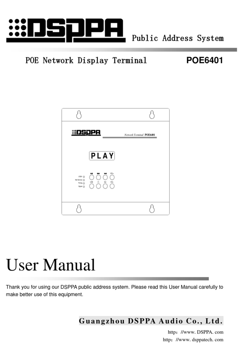 DSPPA POE6401 User manual