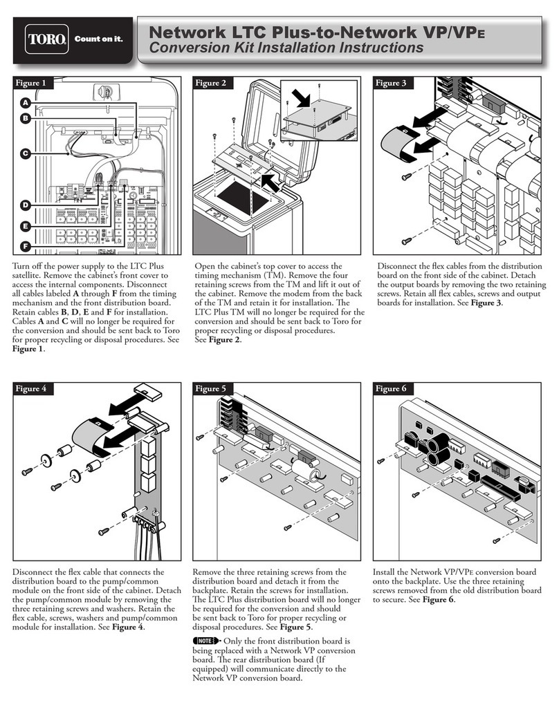 Toro Network LTC Plus-to-Network VP installation instructions Toro Network LTC Plus-to-Network VP installation instructions