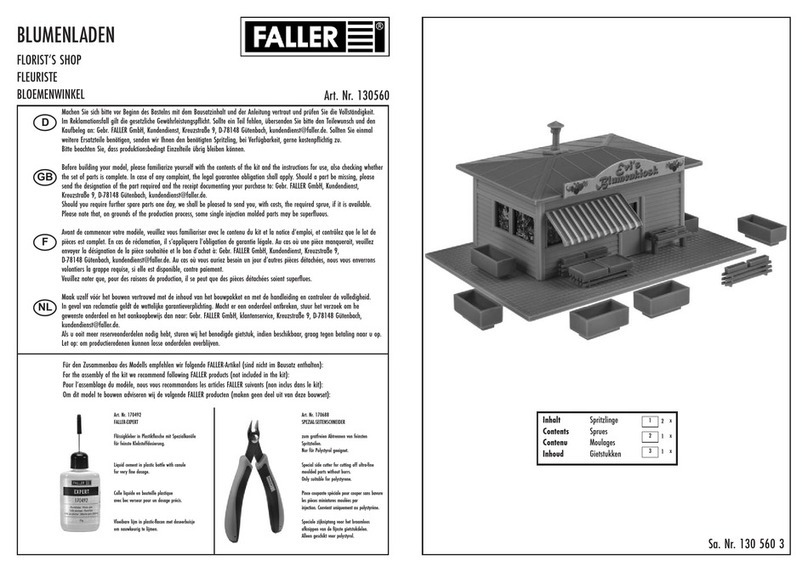 Faller Florist's Shop User manual