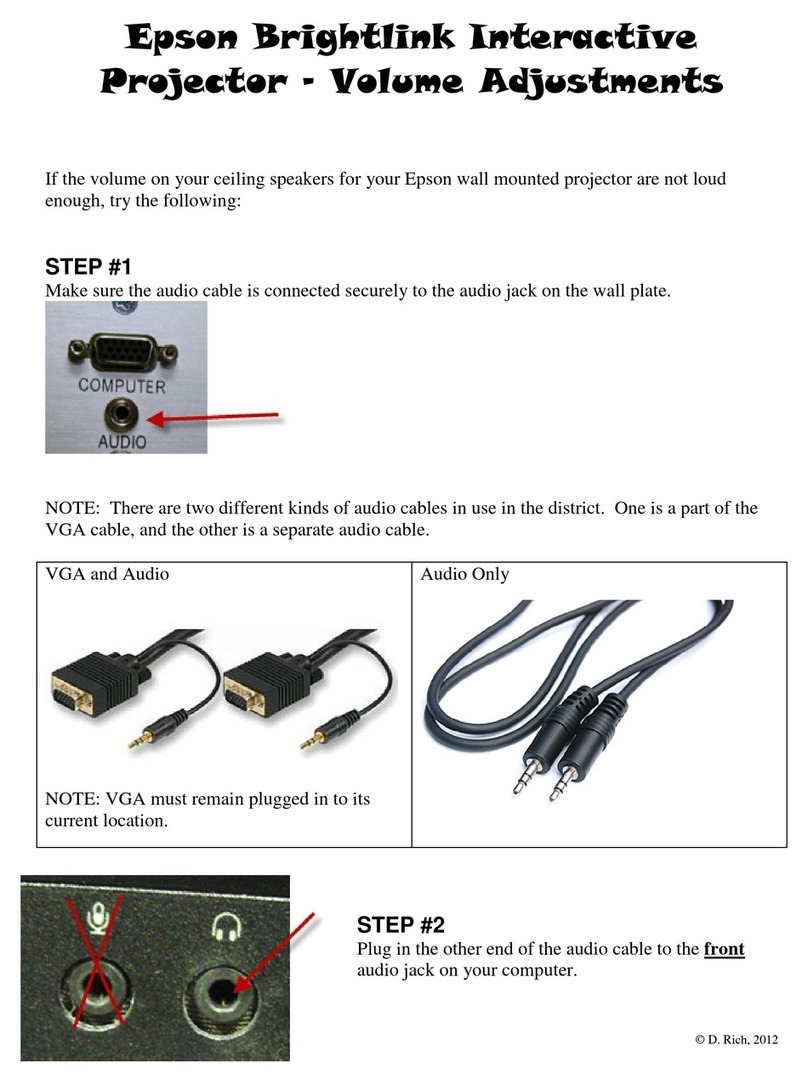 Epson brightlink User manual