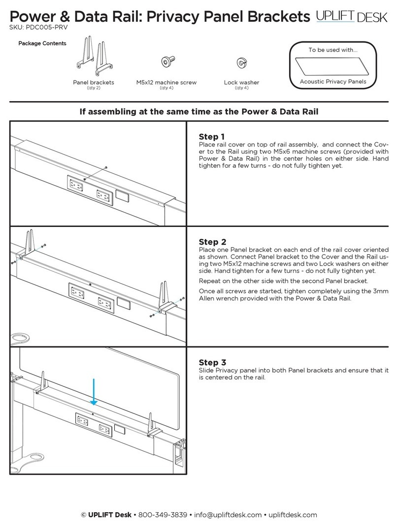 Uplift Desk PDC005-PRV quick start guide