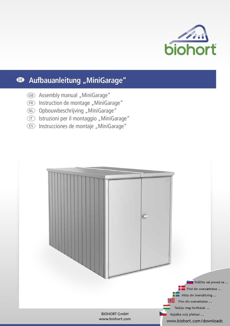 Biohort MiniGarage Assembly manual