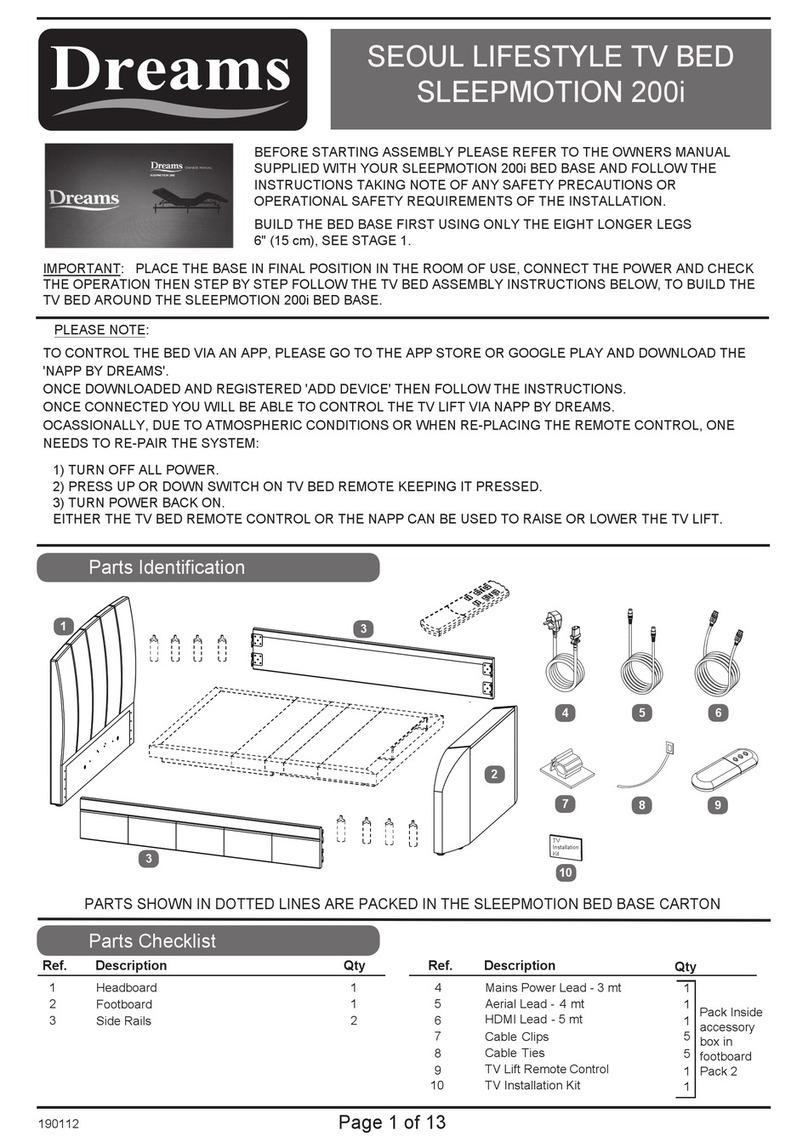DREAMS Seoul Sleepmotion 200i User manual