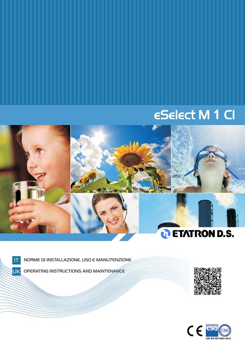 Etatron eSelect M 1 CI Operating instructions and maintenance Etatron eSelect M 1 CI Operating instructions and maintenance