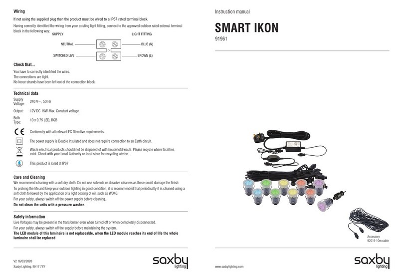 Saxby Lighting SMART IKON instruction manual