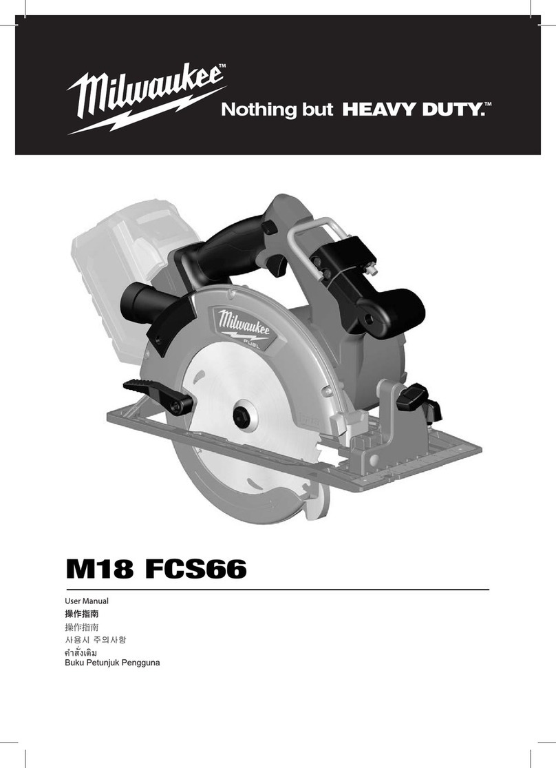 Milwaukee M18 FCS66 user manual