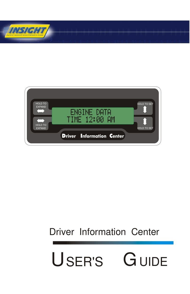 INSIGHT Driver Information Center User manual
