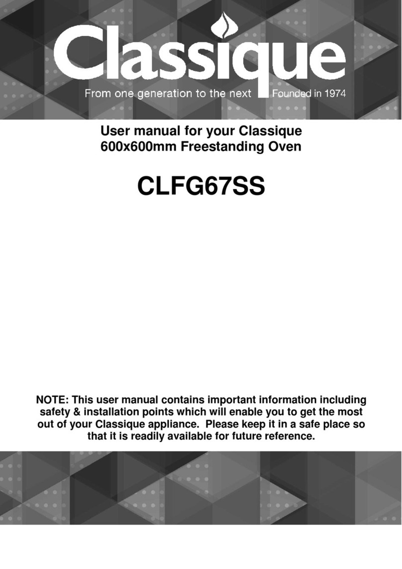Classique CLFG67SS user manual