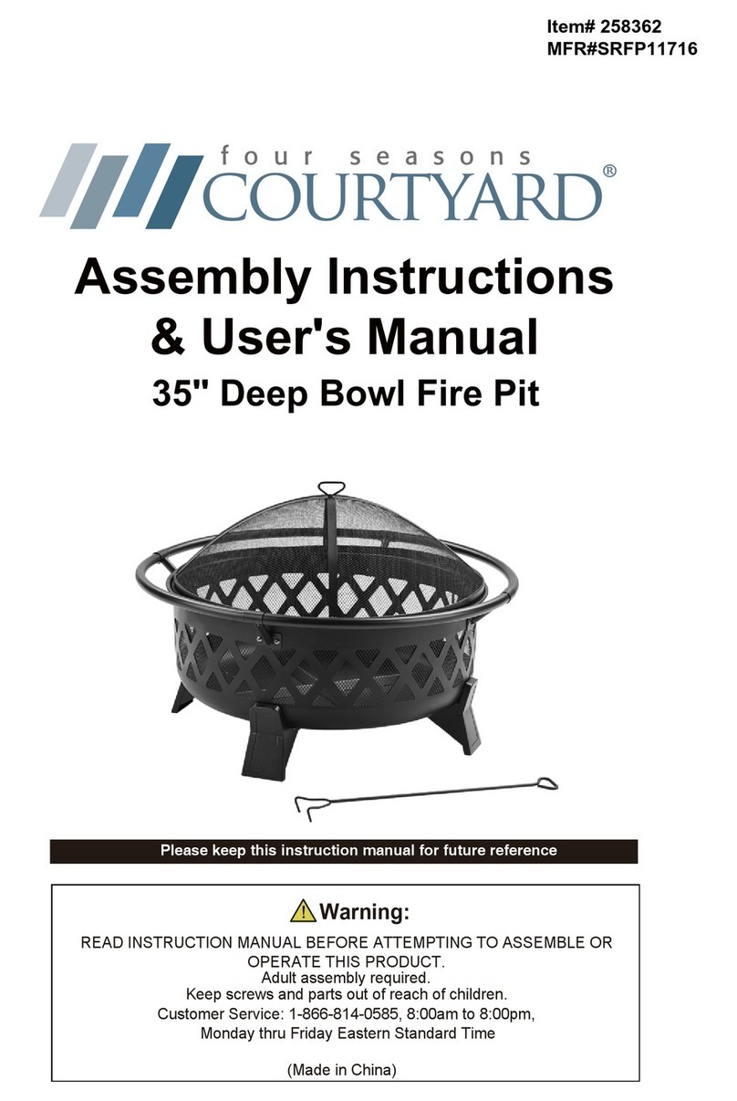 Four Seasons Courtyard SRFP11716 Assembly instructions & user manual