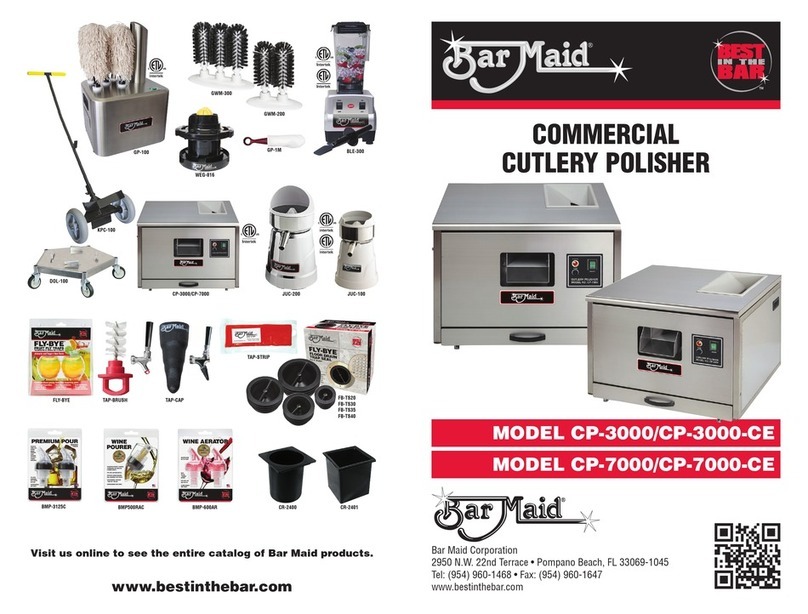 Bar Maid CP-7000 User manual