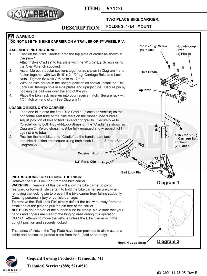 Cequent Towing Products TOW READY instructions