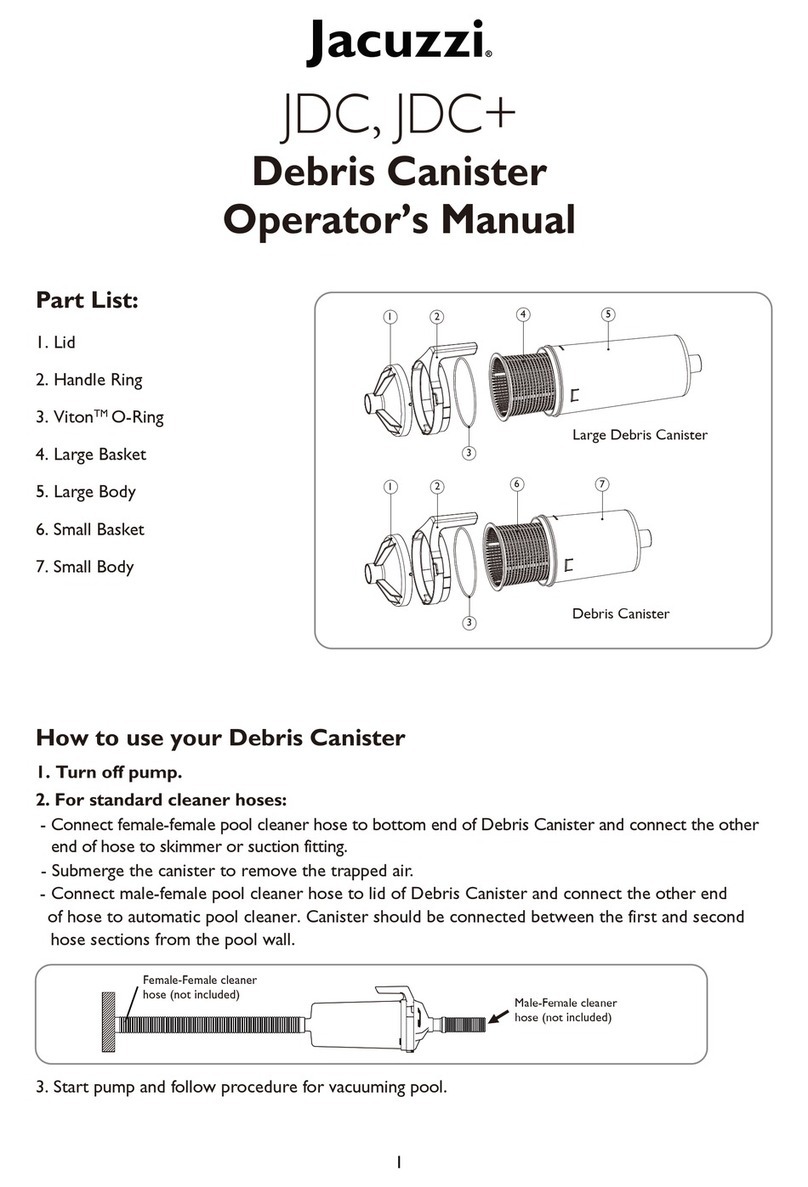 Jacuzzi JDC Operator's manual