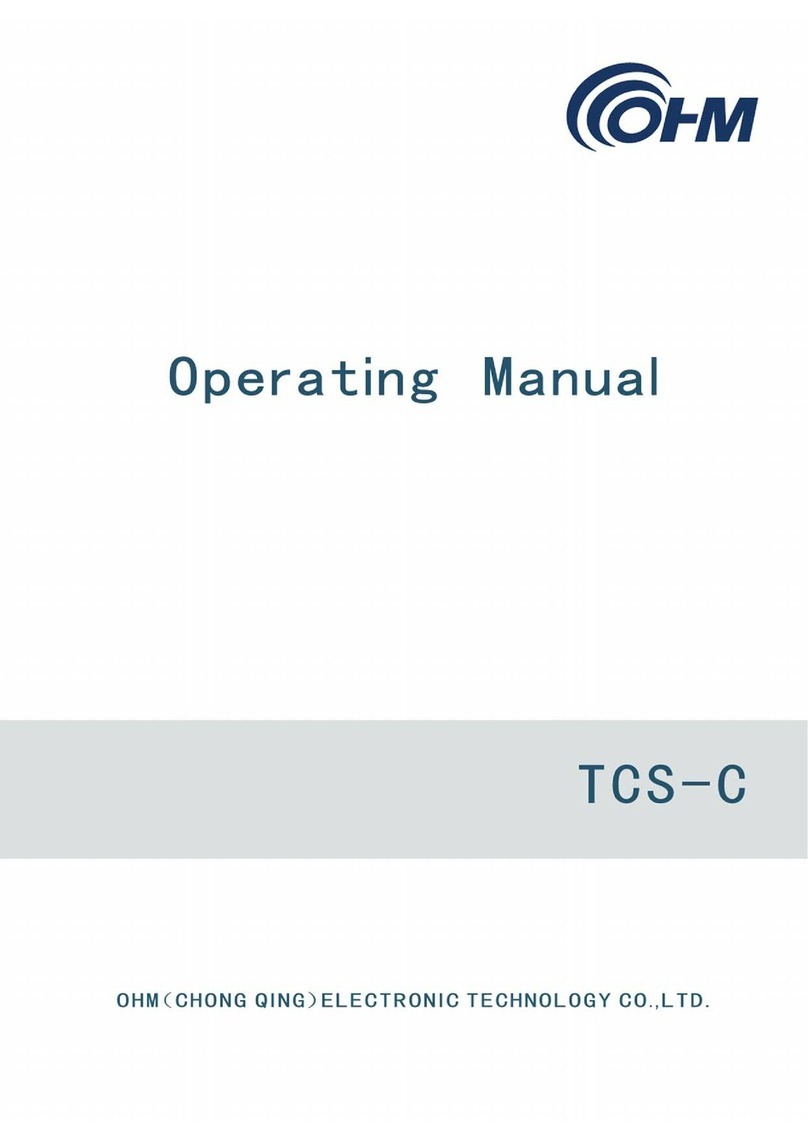 OHM TCS-C Series operating manual