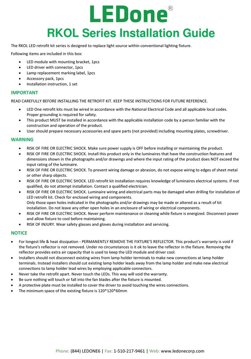 LEDone RKOL Series User manual