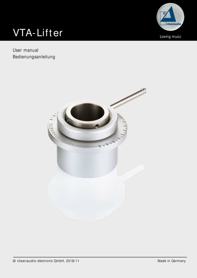 Clearaudio VTA-Lifter user manual