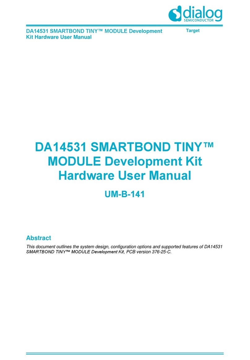 Dialog Semiconductor SMARTBOND TINY DA14531 Hardware user manual