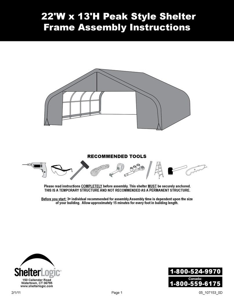 ShelterLogic 107153 Assembly instructions