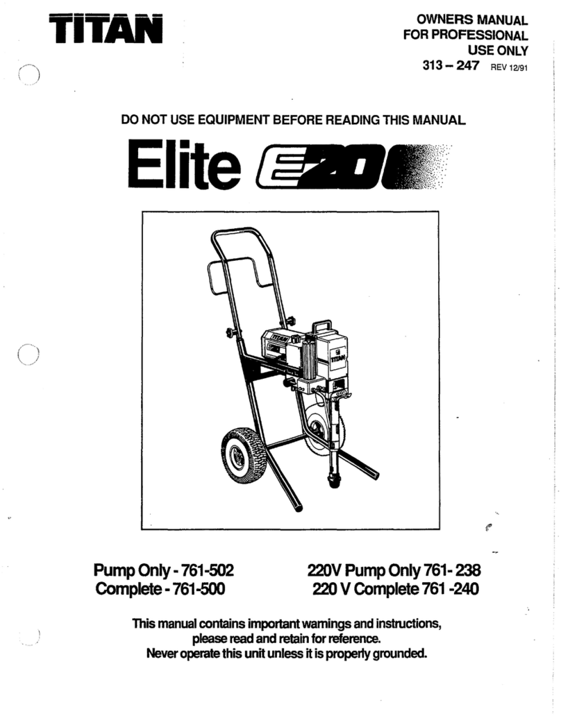 Titan Elite E20 owner's manual