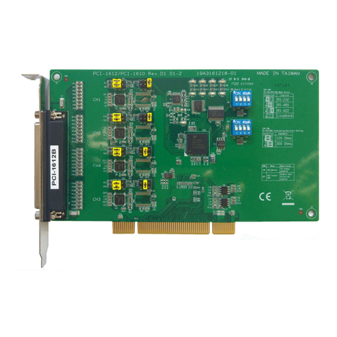 Advantech PCI-1612B Owner's manual