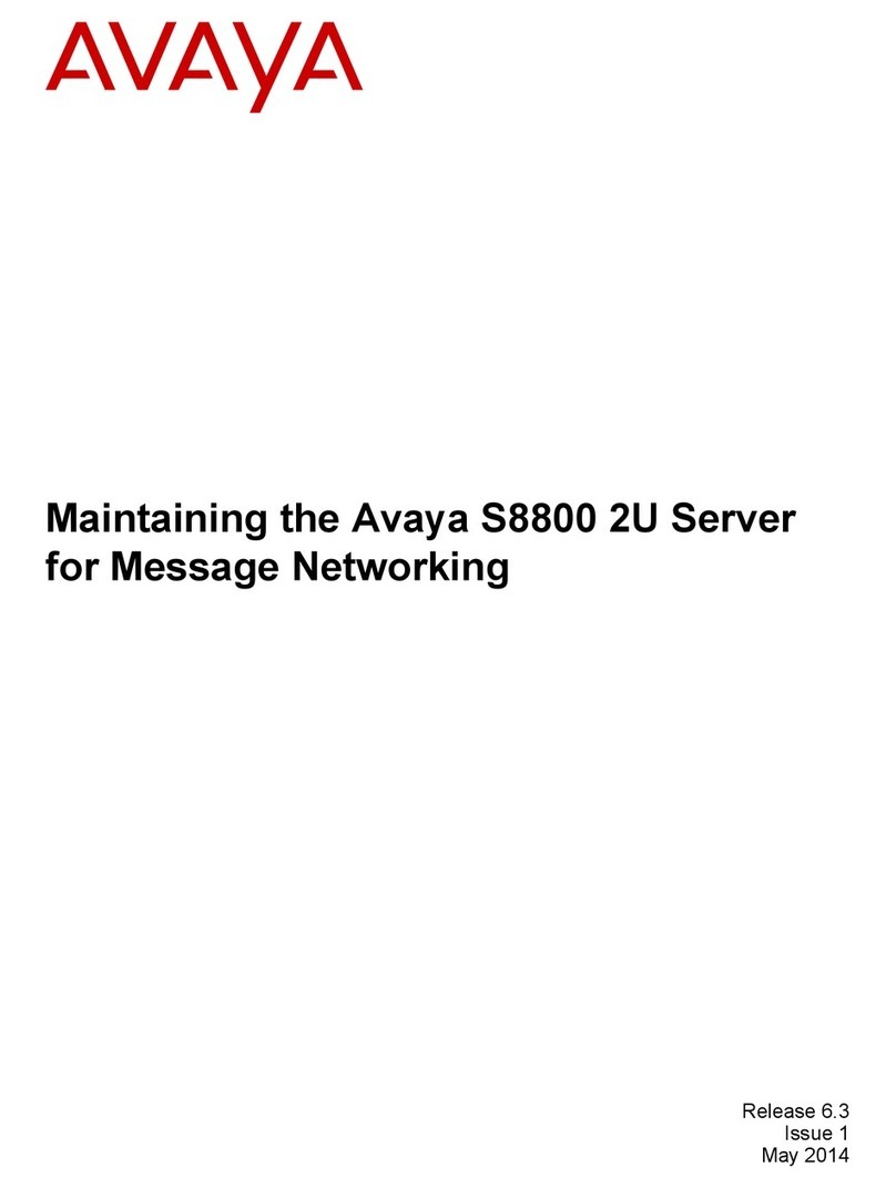 Avaya Aura S8800 Maintaining